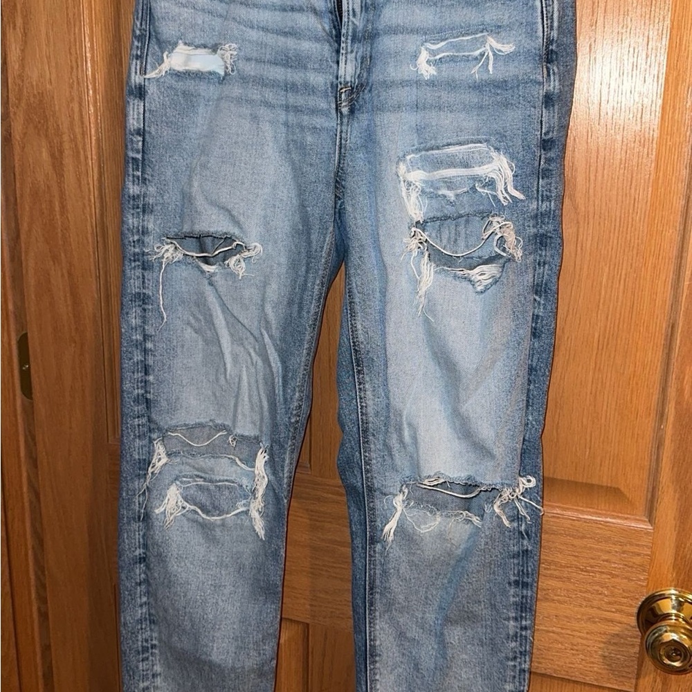 4 American Eagle Distressed Blue Jeans
